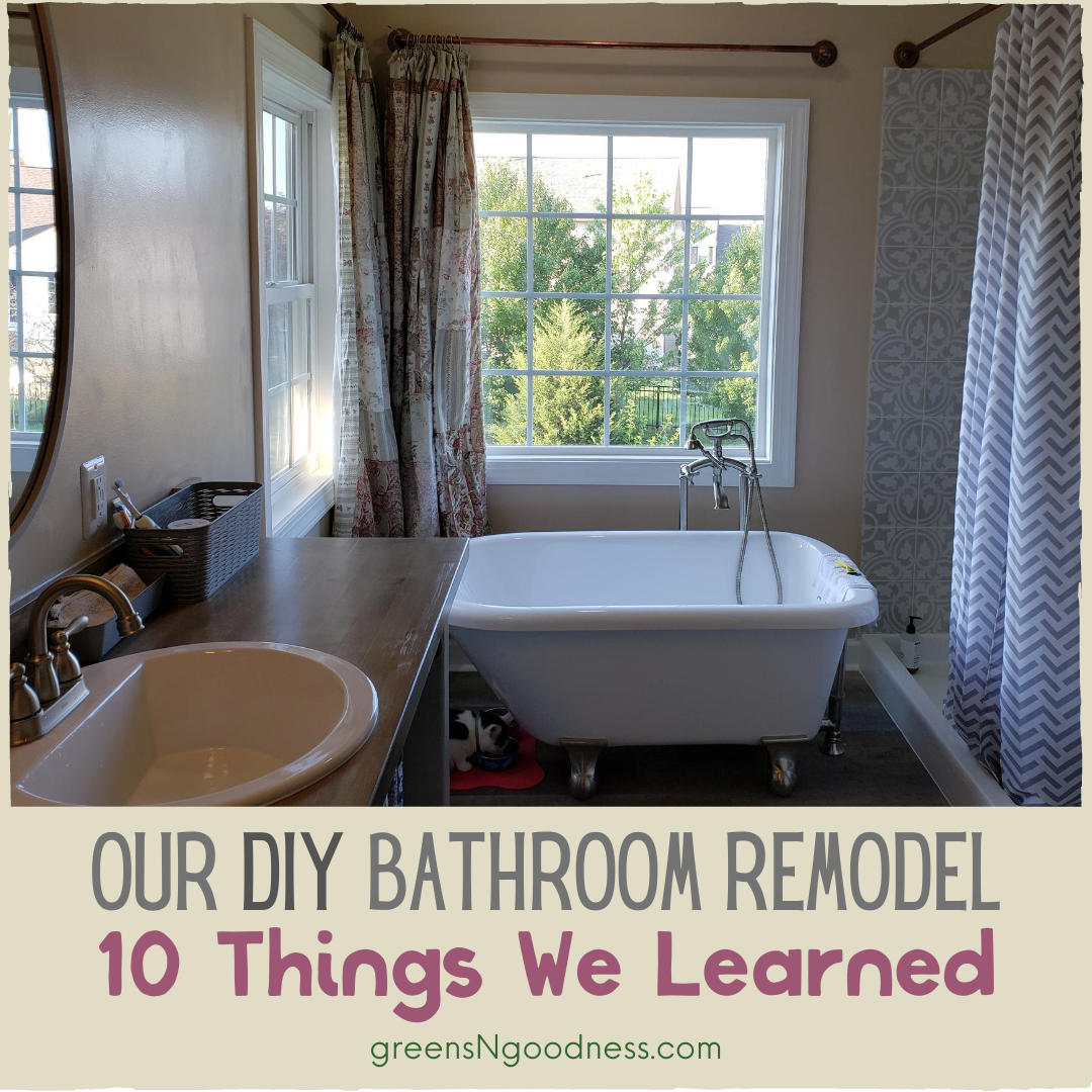 DIY Bathroom Remodel - GreensNGoodness.com