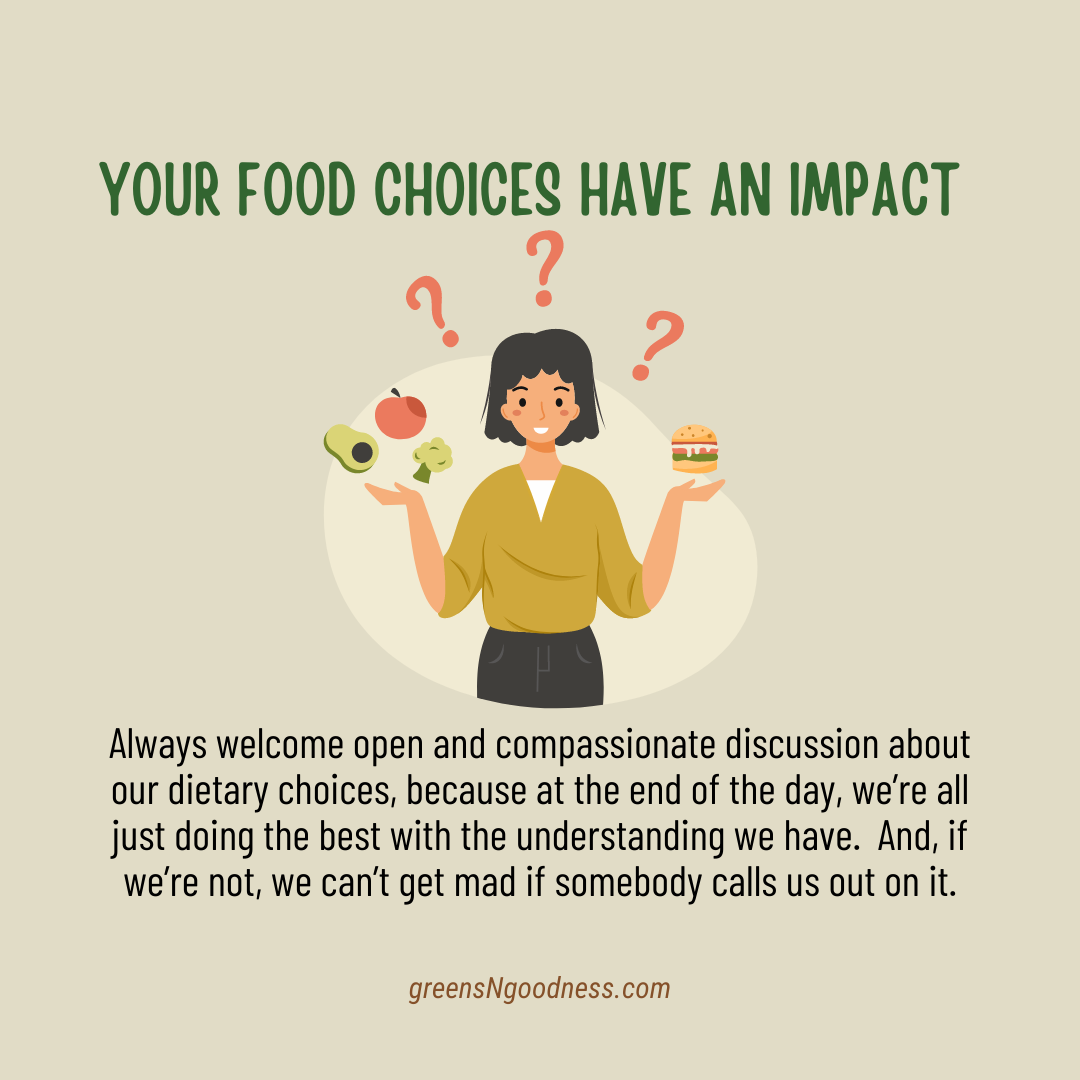 Your Food Choices Have an Impact - Vegan Diet