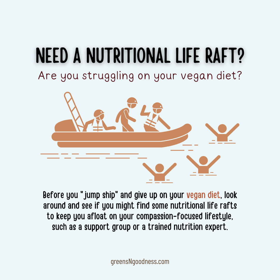 Sinking on Your Vegan Diet? Need a Nutritional Life Raft?